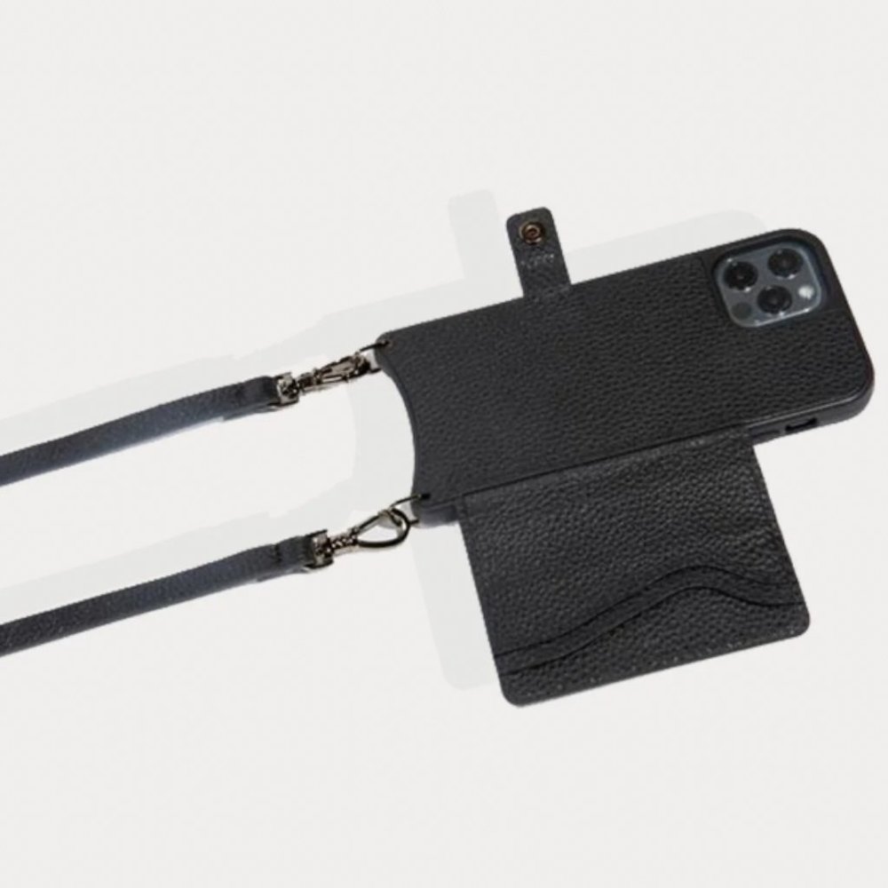NEW Bandolier Mila Crossbody - Black /Pewter-for iPhone 13 Pro Max